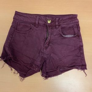American Eagle Hi-Rise Shortie Jean Shorts